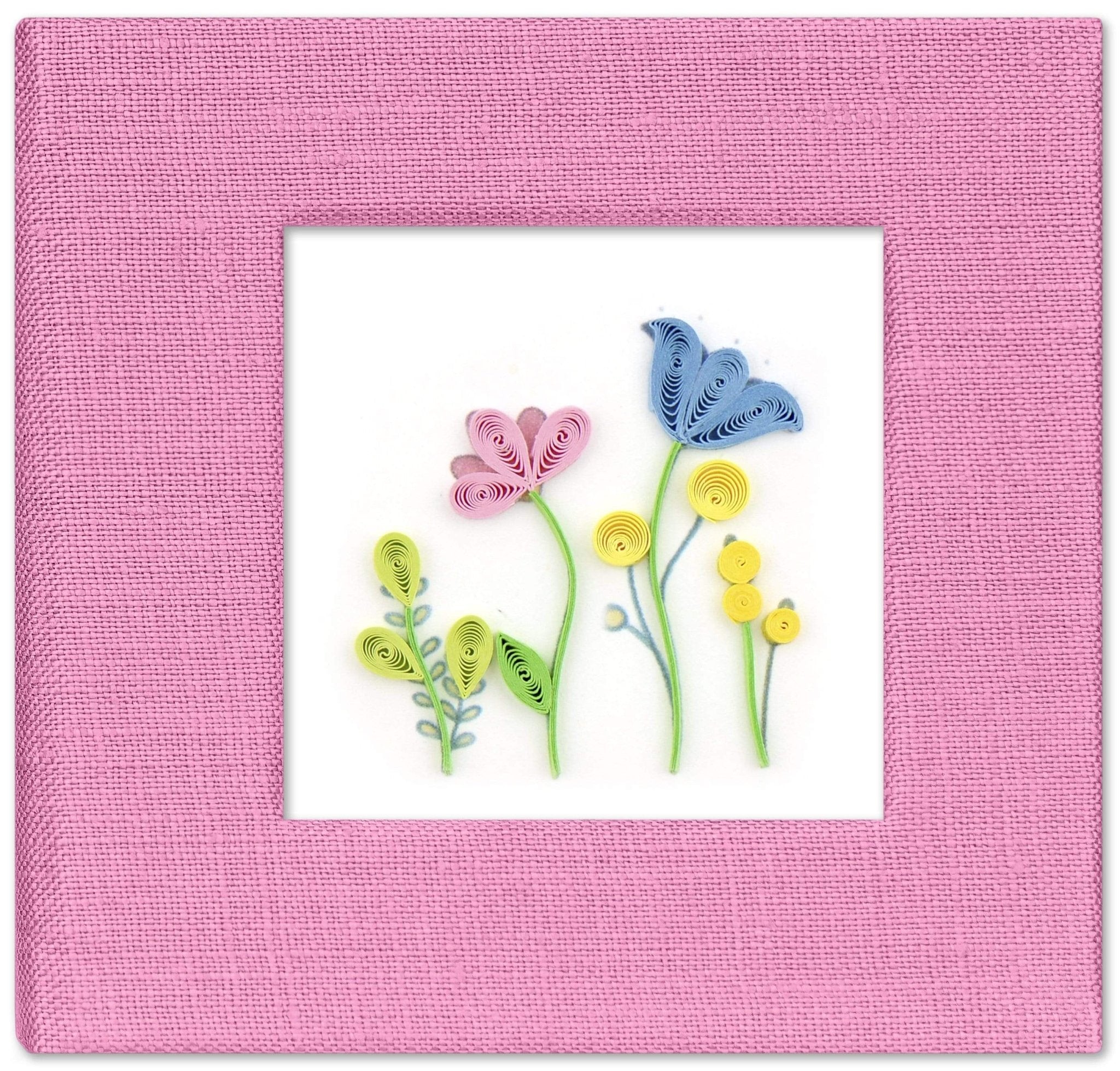 Quilled Wildflower Sticky Note Pad Cover - Quilling Card - Sticky Note Cover
