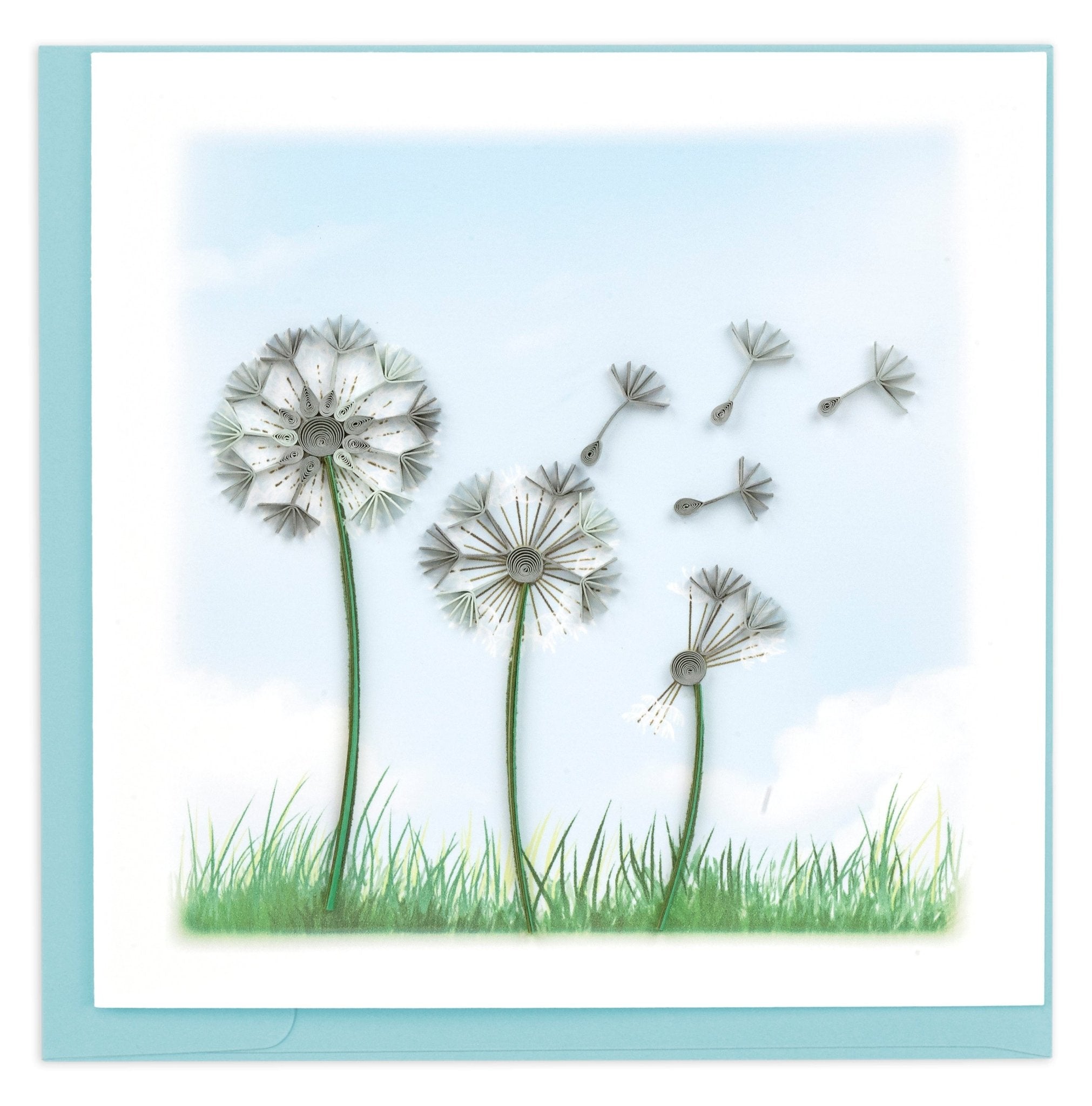 Quilled Dandelions Greeting Card - Quilling Card - Greeting Card