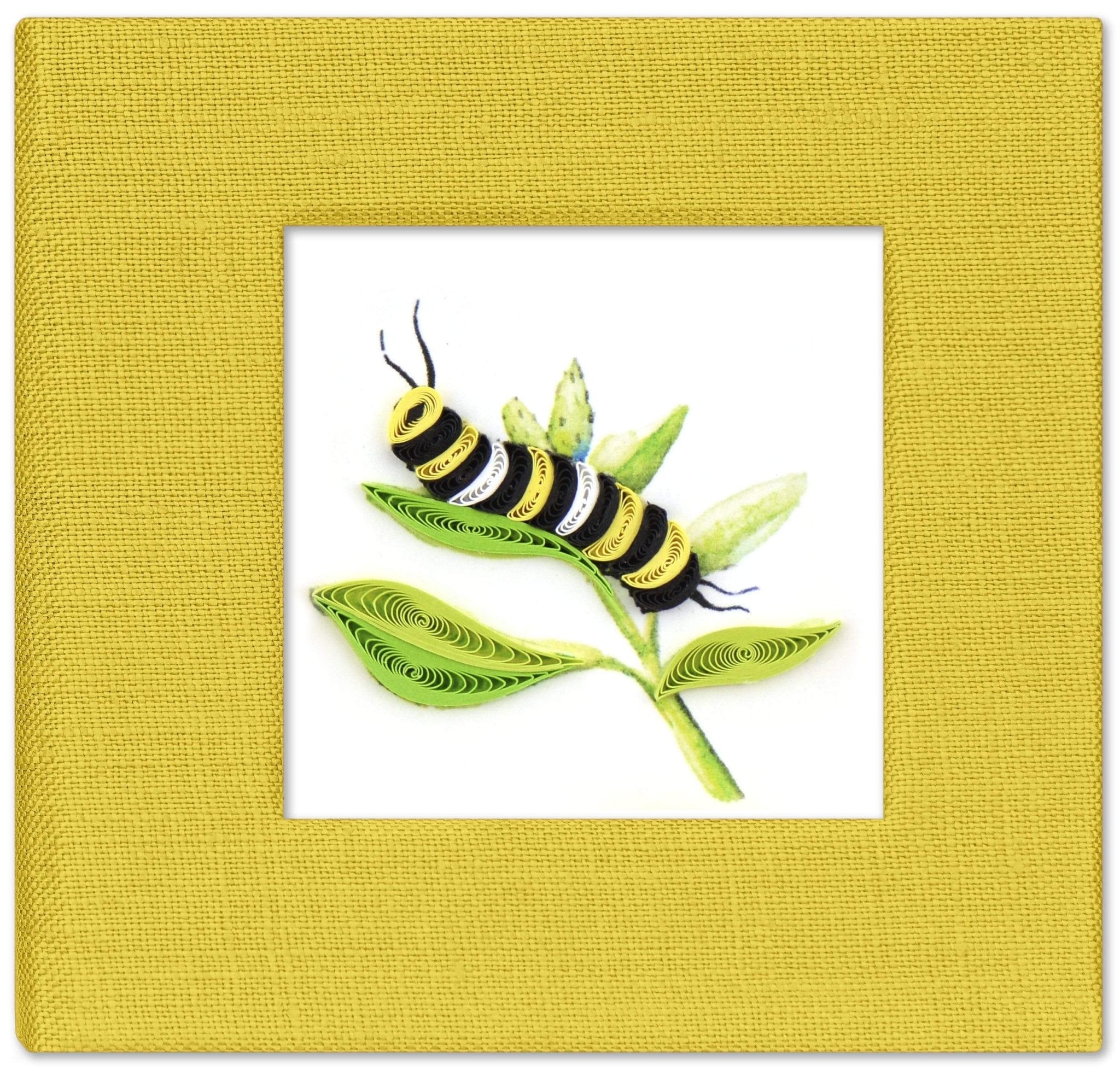 Quilled Caterpillar Sticky Note Pad Cover - Quilling Card - Sticky Note Cover