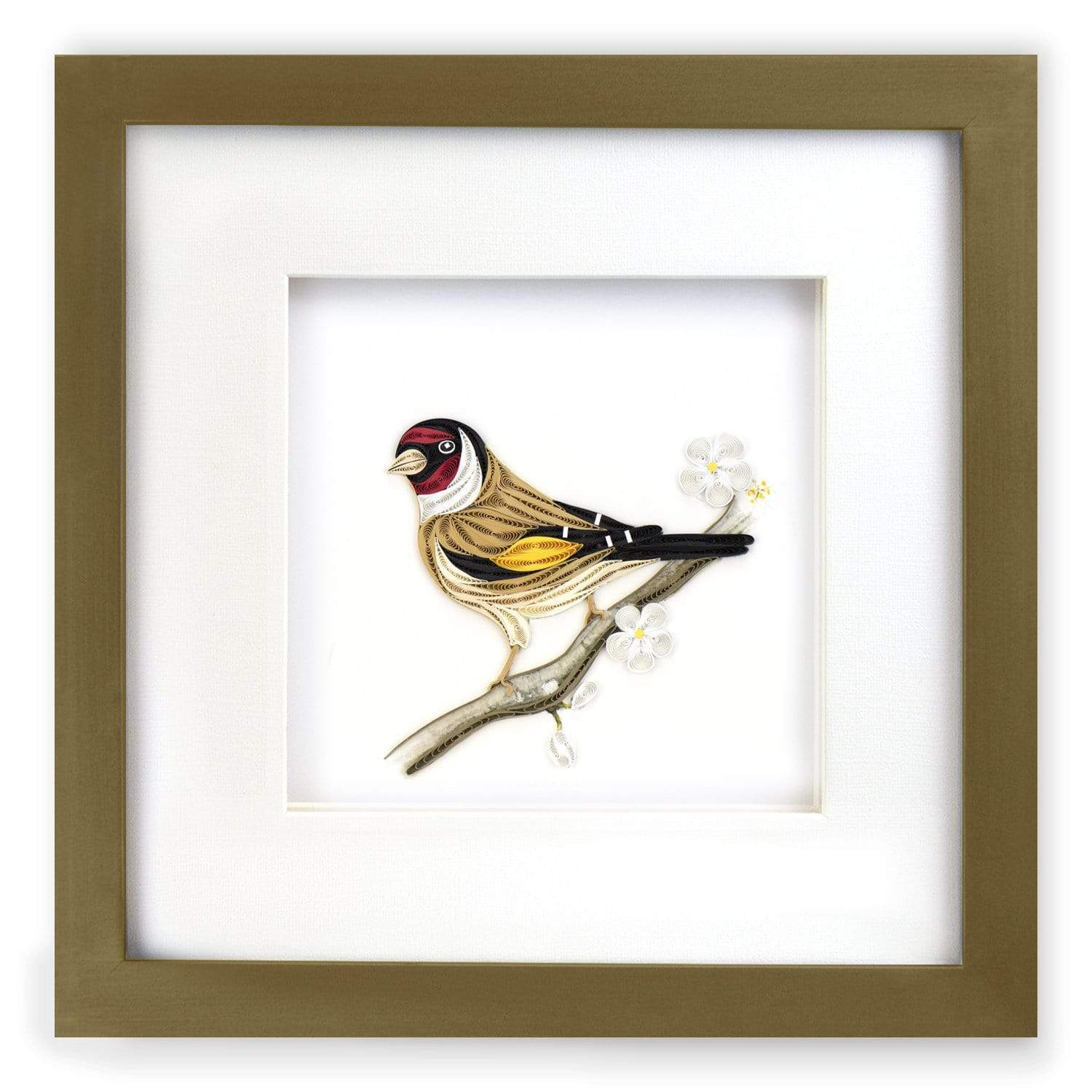 Brushed Gold Shadow Box Frame (6x6in) - Quilling Card - Frame