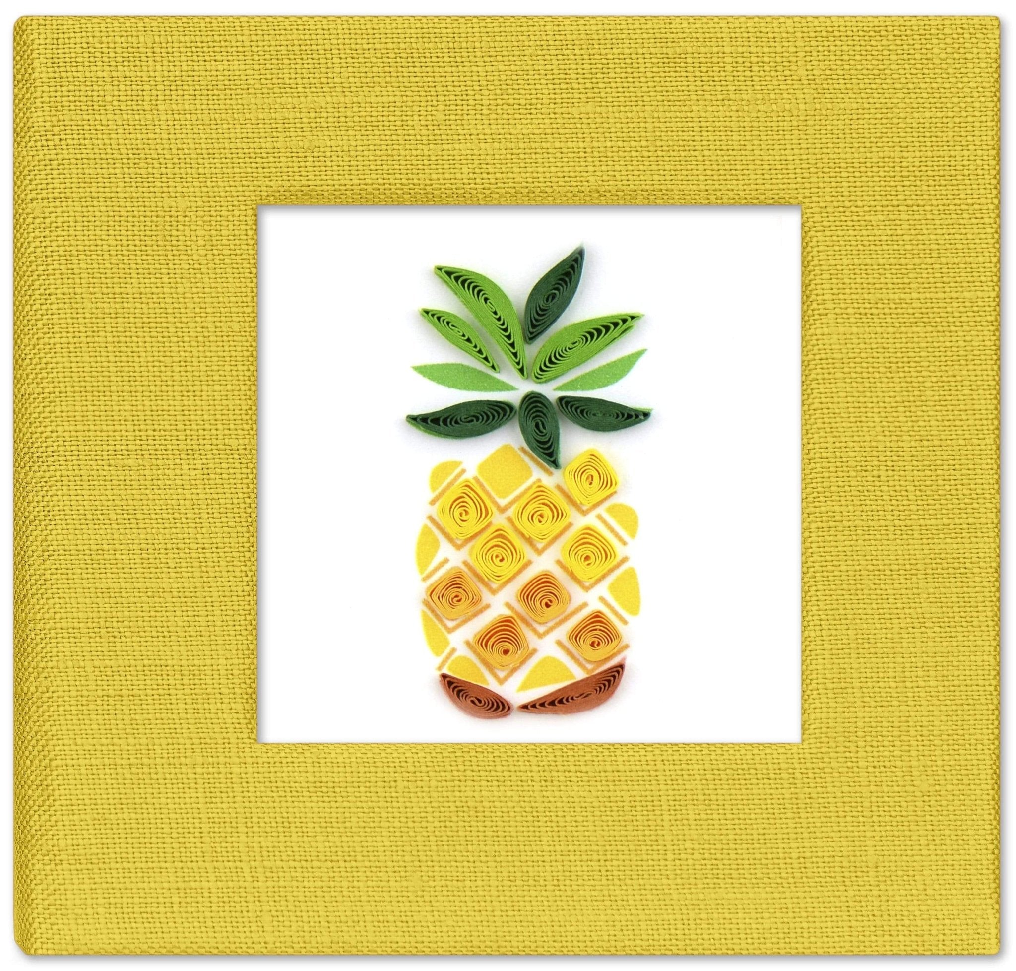 Quilled Pineapple Sticky Note Pad Cover - Quilling Card - Sticky Note Cover