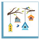 Quilled Birdhouse Tree Greeting Card