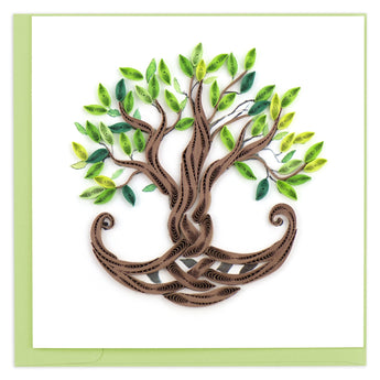 Quilled Tree of Life Greeting Card - Quilling Card - Greeting Card