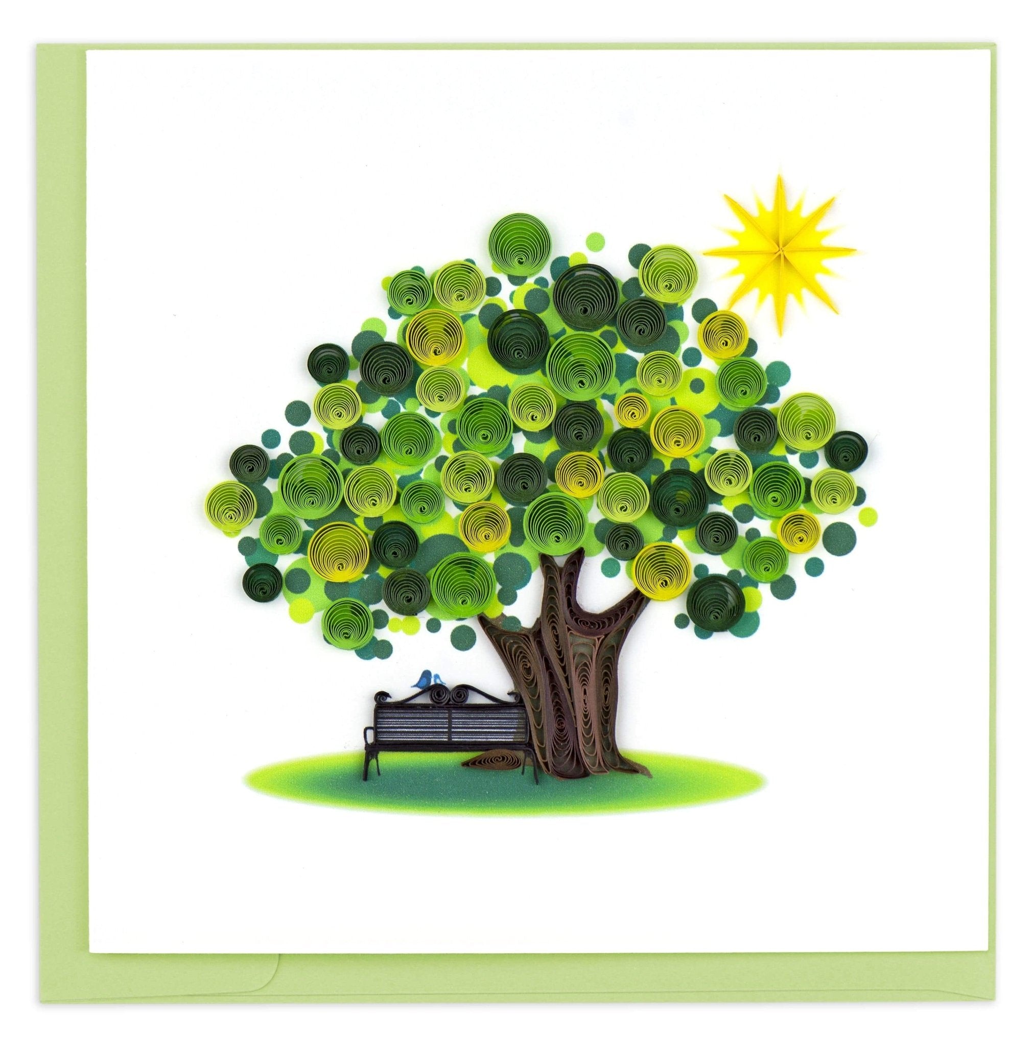 Quilled Summer Tree Greeting Card - Quilling Card - Greeting Card