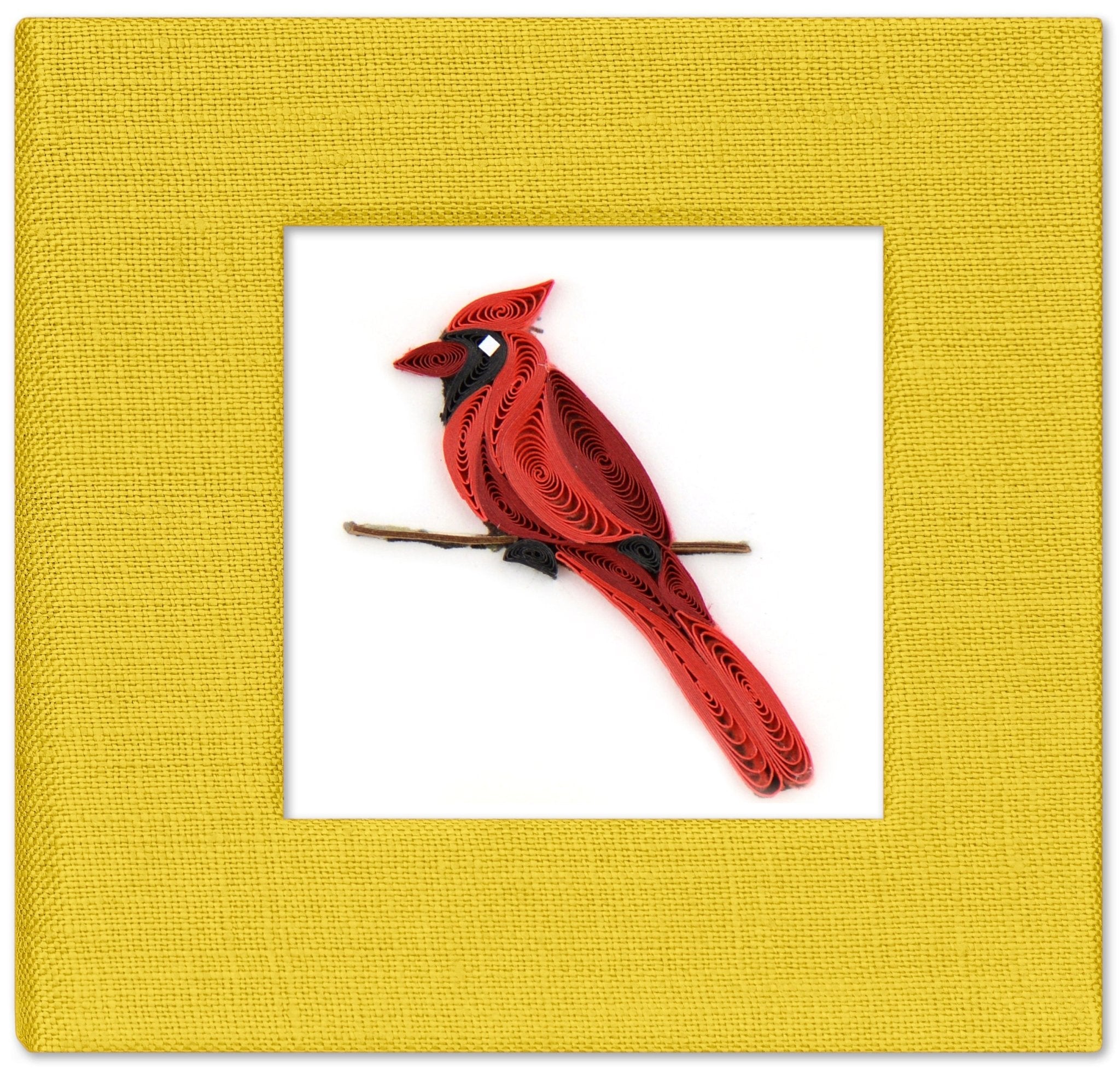 Quilled Cardinal Sticky Note Pad Cover - Quilling Card - Sticky Note Cover