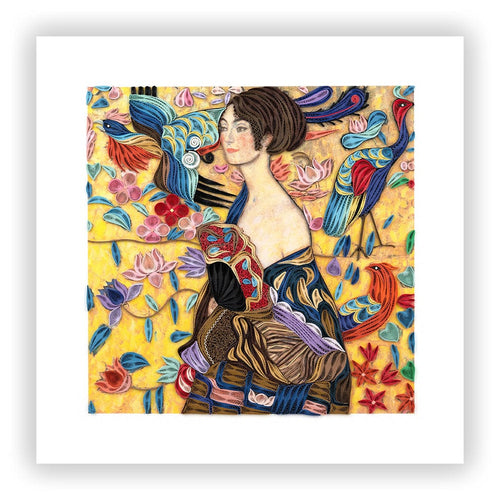 Quilled Art-Size Artist Series - Lady with Fan, Klimt