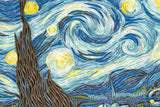 Detail shot of Quilled Art Starry Night, Van Gogh