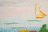 Detail shot of Quilled Art-Size Artist Series - Two Women by the Shore, Mediterranean, Cross