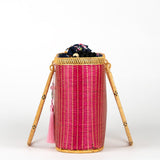 Hand-woven Bamboo Bag | Essential Pocketbook (Pink)