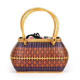 Hand-woven Bamboo Bag | Gone to Market (Purple)