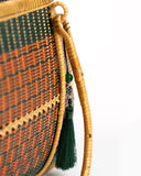 Hand-woven Bamboo Bag | Infinity Weave (Green)