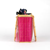 Hand-woven Bamboo Bag | Totally Totes (Pink)