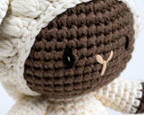 Detail shot of Mini Poppy Sheep Crochet Toy