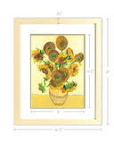 Framed Art-Size Artist Series - Sunflowers, Van Gogh