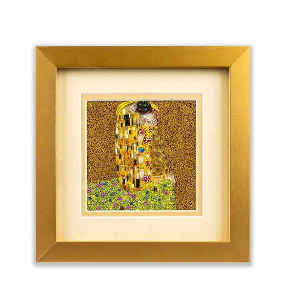 Framed Artist Series - Quilled The Kiss, Klimt