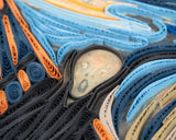 Detail of Artist Series - Greeting Card Quilled The Scream, Munch