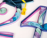 Detail of Quilled 2024 Grad Card