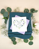 Quilled 25th Wedding Anniversary Card