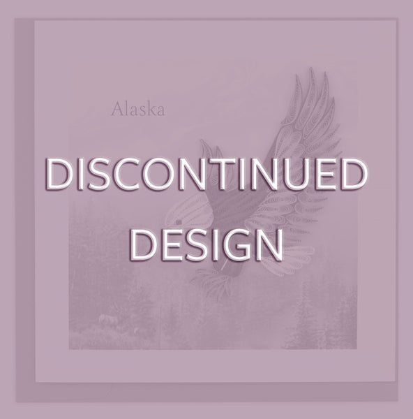 Quilled Alaska Eagle Greeting Card