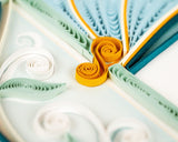 Detail shot of Quilled Baby Buggy Greeting Card