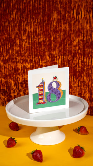 Quilled Birthday Milestone Greeting Card - 18