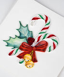 Quilled Candy Canes Christmas Card (New 2023)
