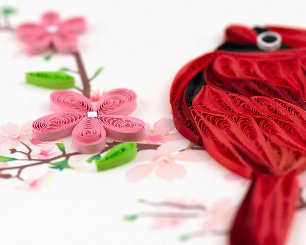 Handcrafted Greeting Cardinal Greeting Card Quilling Card¨