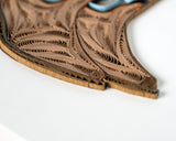 Detail of Quilled Cowboy Boots Greeting Card