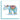 Decorative elephant illustration with colorful patterns on a light blue background