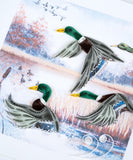 Quilled Duck Migration Greeting Card