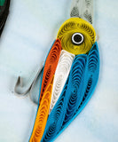 Quilled Fishing Lures Greeting Card