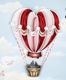Detail of Quilled Heart Air Balloon Greeting Card