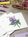Quilled Lilac Flowers Greeting Card