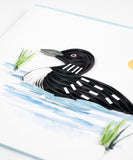 Quilled Loon Greeting Card