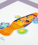 Detail of Quilled Love Lava Lamp Greeting Card