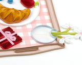 Detail of Quilled Mother's Day Breakfast in Bed Greeting Card