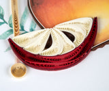 Detail of Quilled Rosh Hashanah Greeting Card