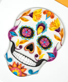 Detail of Quilled Sugar Skull Greeting Card