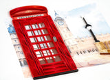 Quilled Telephone Booth Greeting Card