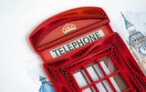 Quilled Telephone Booth Greeting Card