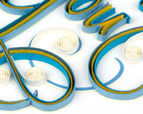 detail shot of Quilled Thank You Greeting Card