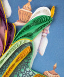 detail of Quilled Three Wise Men Greeting Card