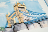 Quilled Tower Bridge Greeting Card