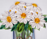 Quilled White Daisies in Jar Greeting Card