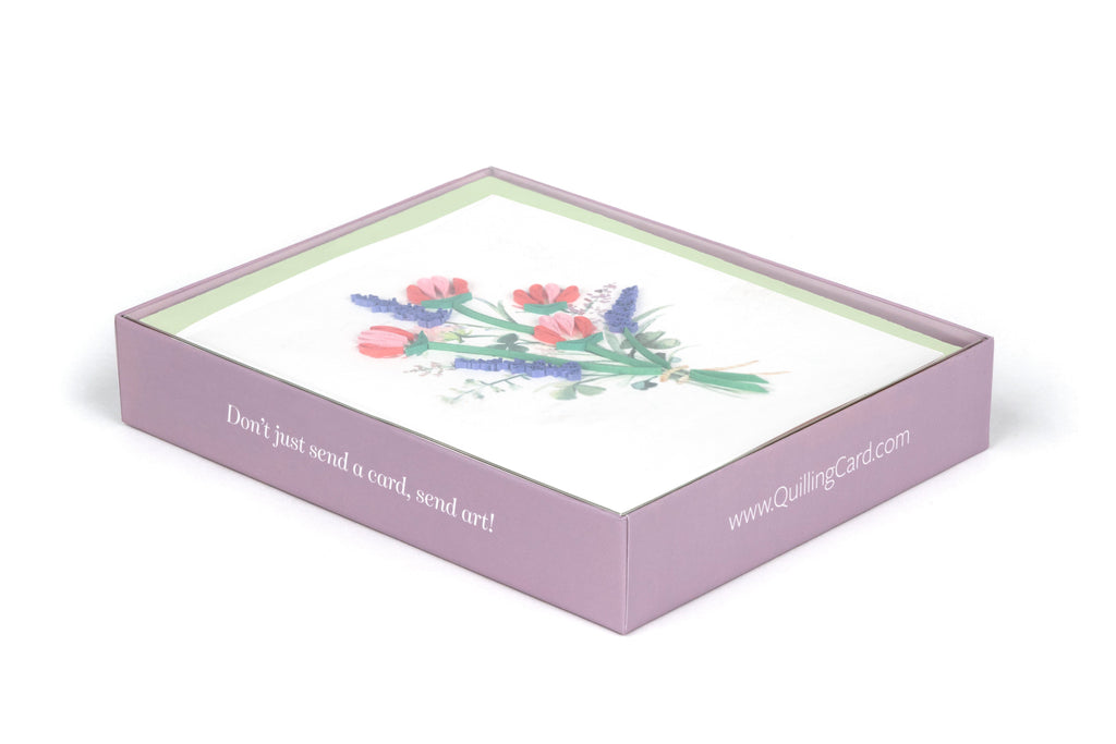 Quilled Wildflower Note Card Box Set – Quilling Card