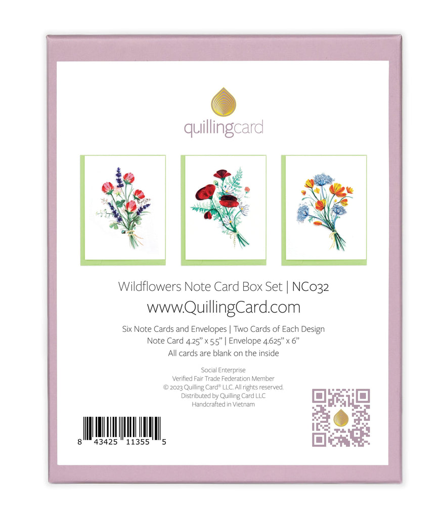 Quilled Wildflower Note Card Box Set – Quilling Card