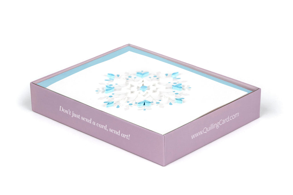 Quilled Snowflake Note Card Box Set – Quilling Card