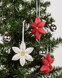 Quilled Poinsettia Ornaments Box Set