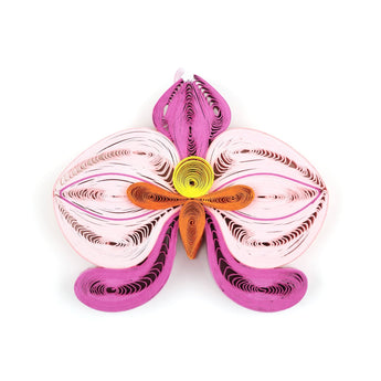 Orchid Ornament - Single - Quilling Card - Ornament