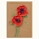 Poppies Handmade Card